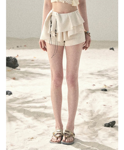Layered Pleated Skort