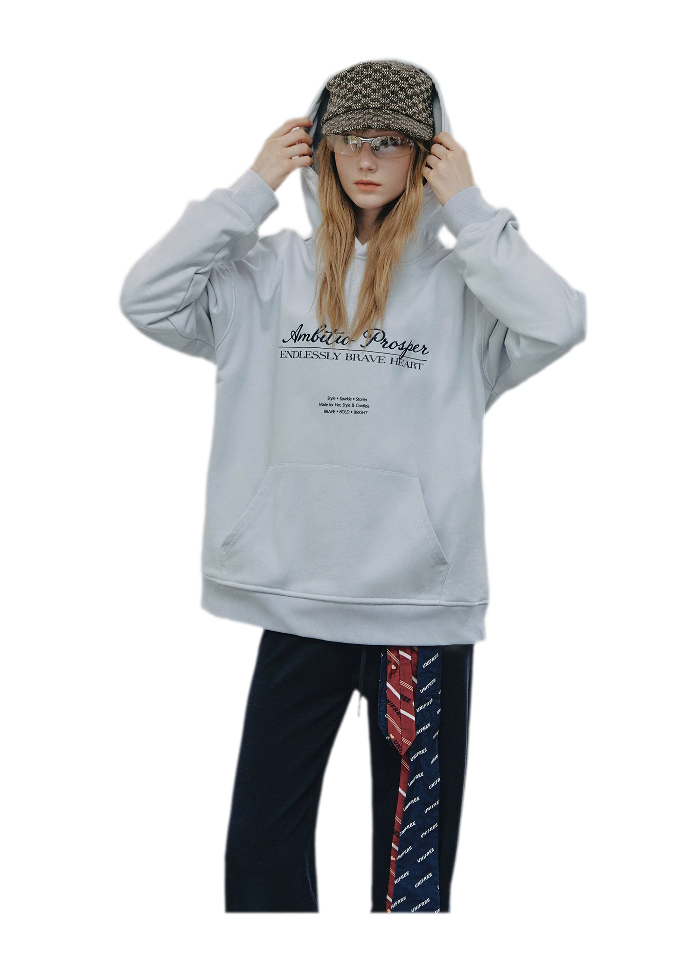 Embroidered Cotton Hooded Sweatshirt