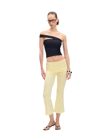 Asymmetric Strap Bustier Top