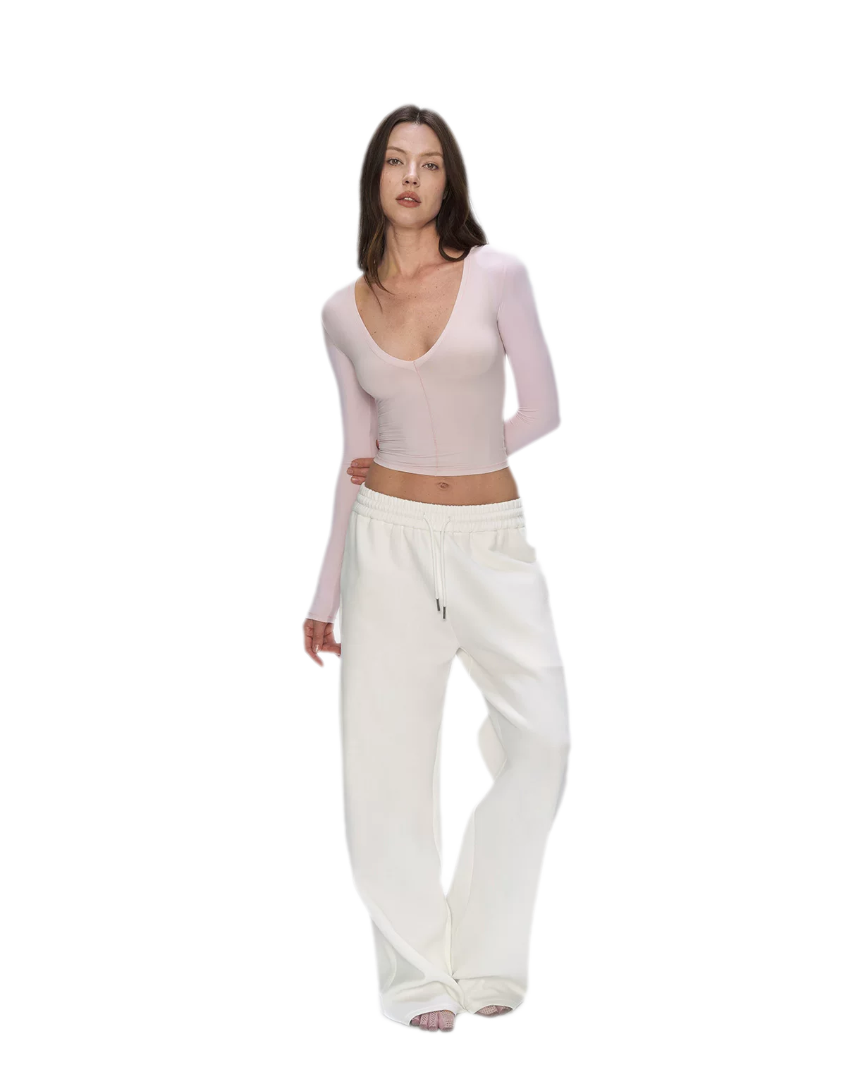 Air Cotton Wide-Leg Sweatpants