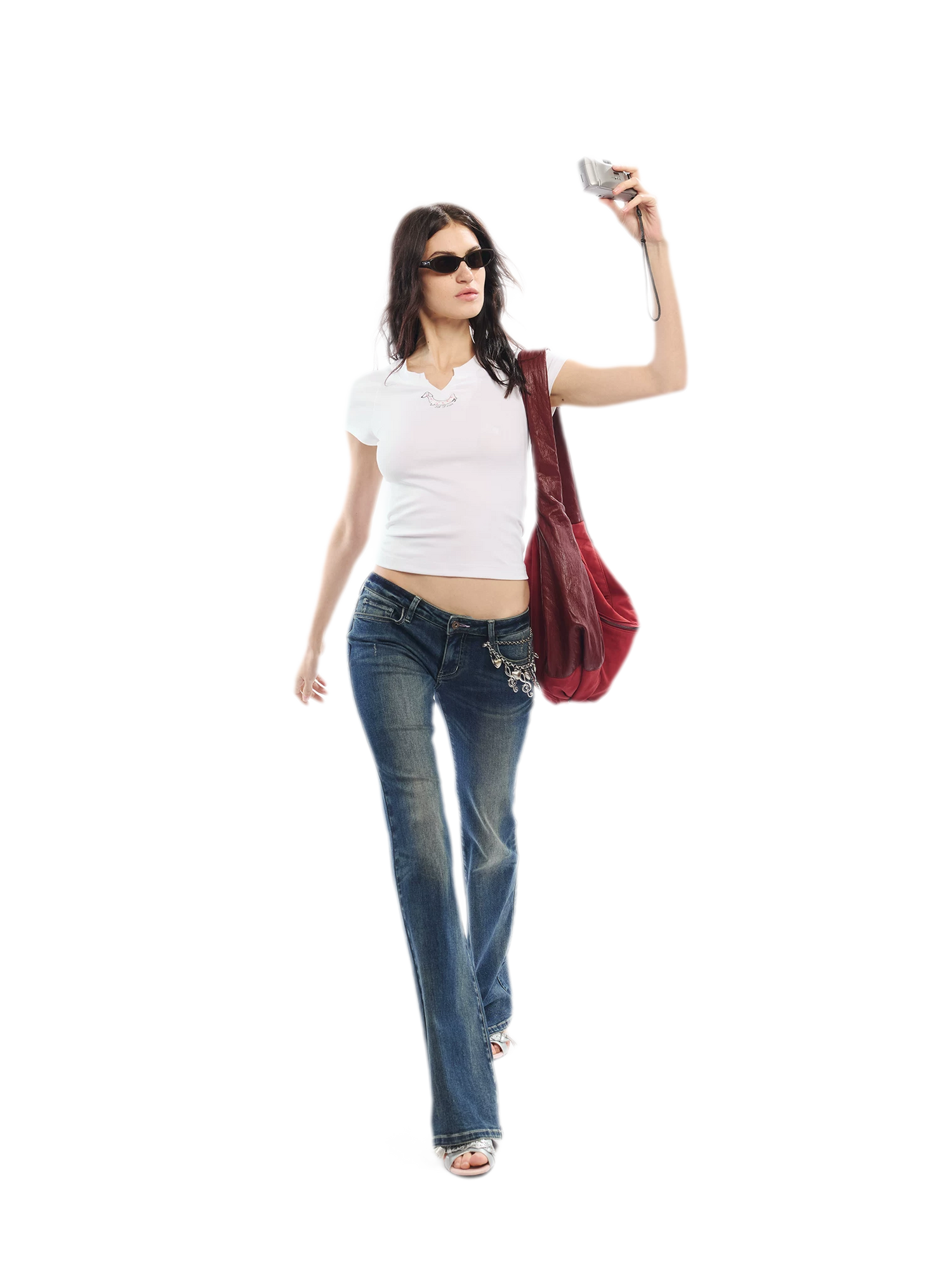 Summer V-neck Slim Fit T-shirt