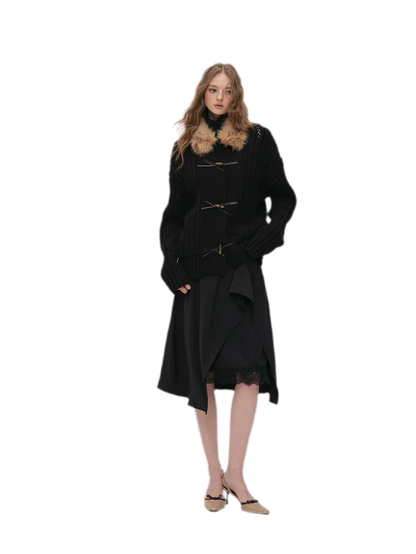 Silky Draped A-Line Skirt