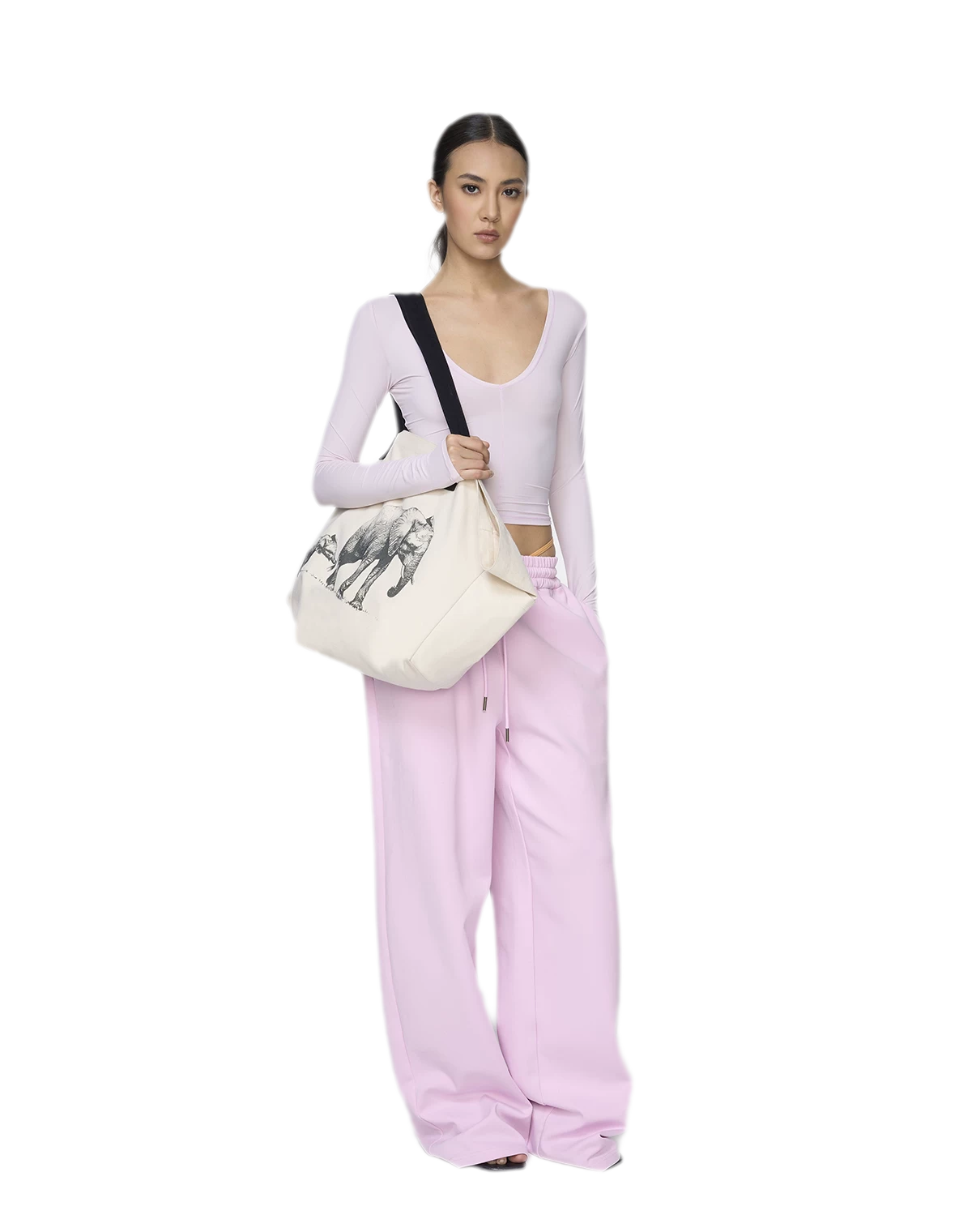 Canvas Elephant Tote Bag