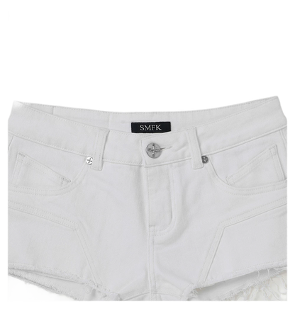 Wild Phantom Ultra Low-Rise Denim Shorts