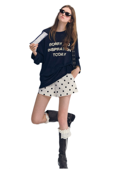 Lyocell Print Long Sleeve Top