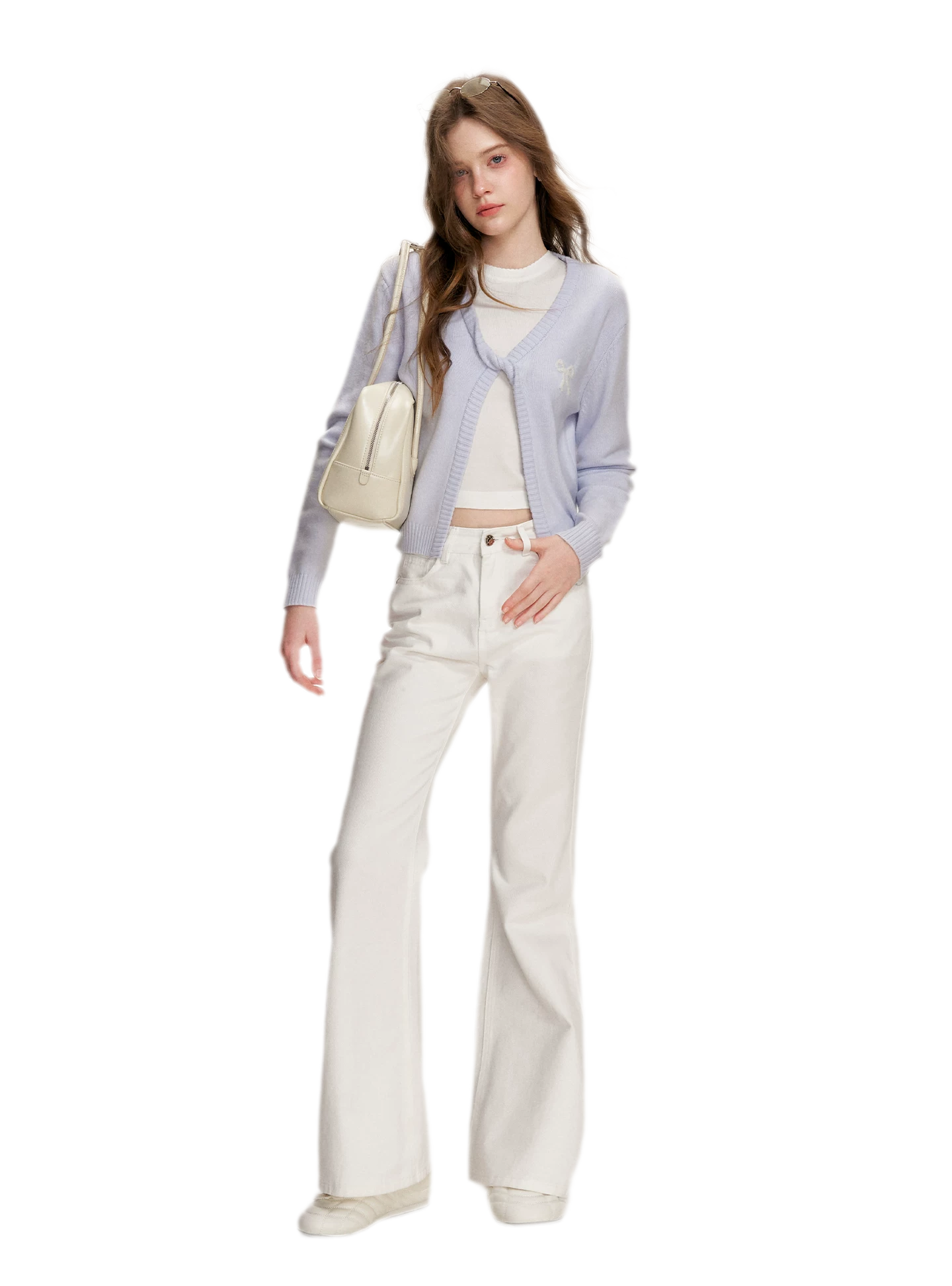 Embroidered Flared Jeans