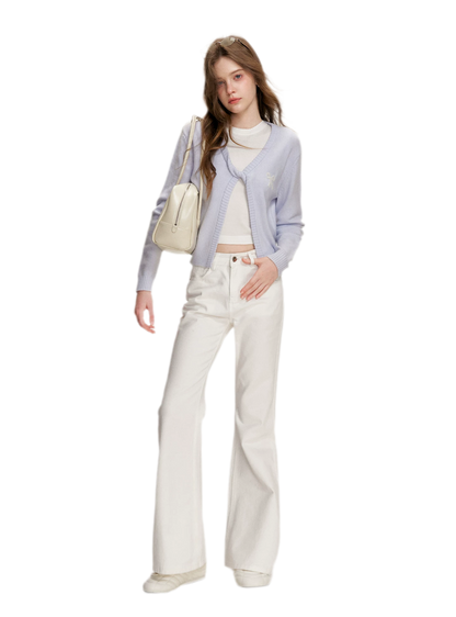 Embroidered Flared Jeans