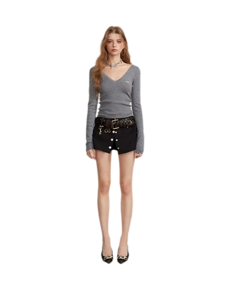 Double-Waist Convertible A-Line Skort