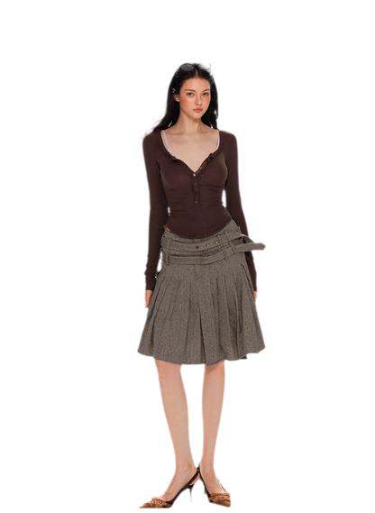 Lyocell Ruched Long Sleeve Top