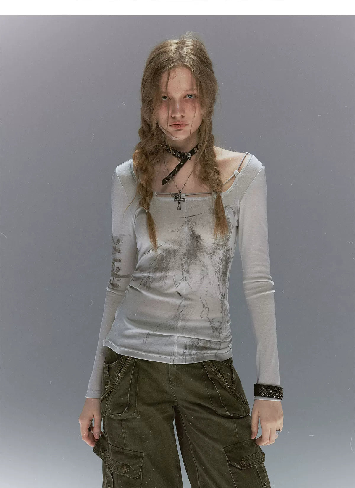 Sheer Lace Slim Top