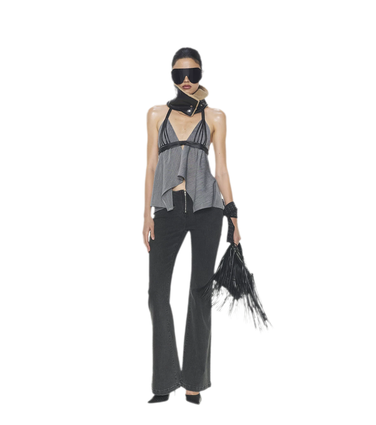 V-Neck Halter Top