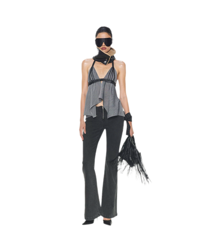 V-Neck Halter Top
