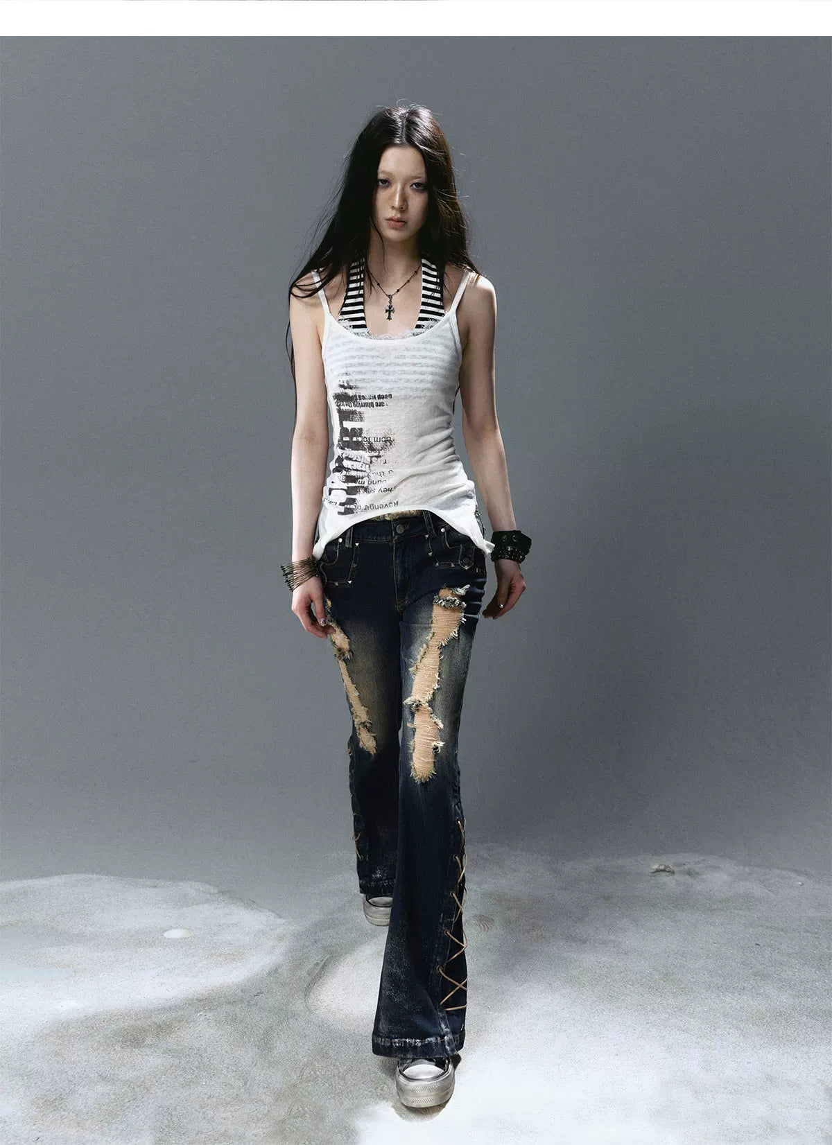 Dual Wear Print Halter Cami
