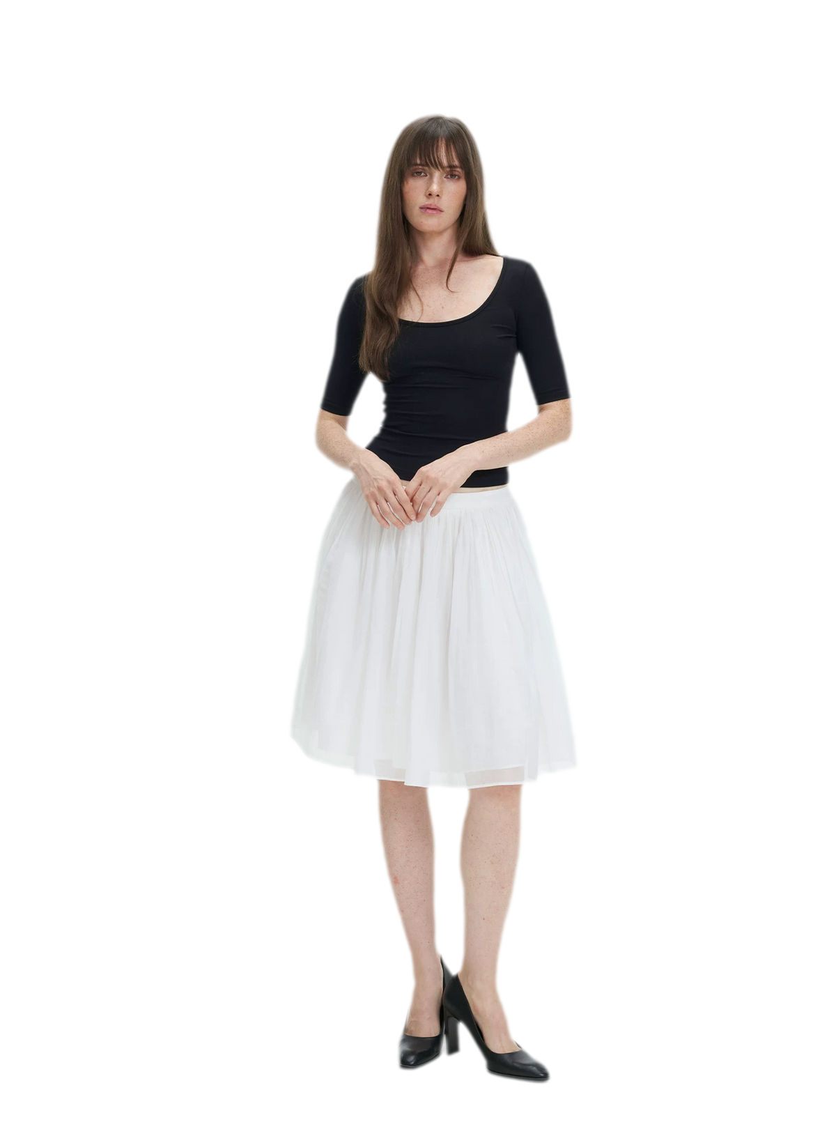 Soft U-Neck Slim-Fit T-Shirt