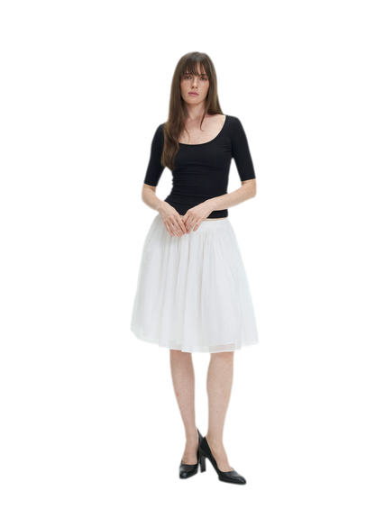 Soft U-Neck Slim-Fit T-Shirt