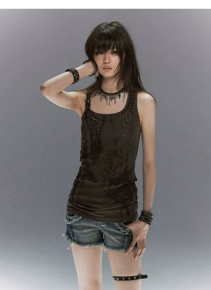 Tribal Feather Chain Cami