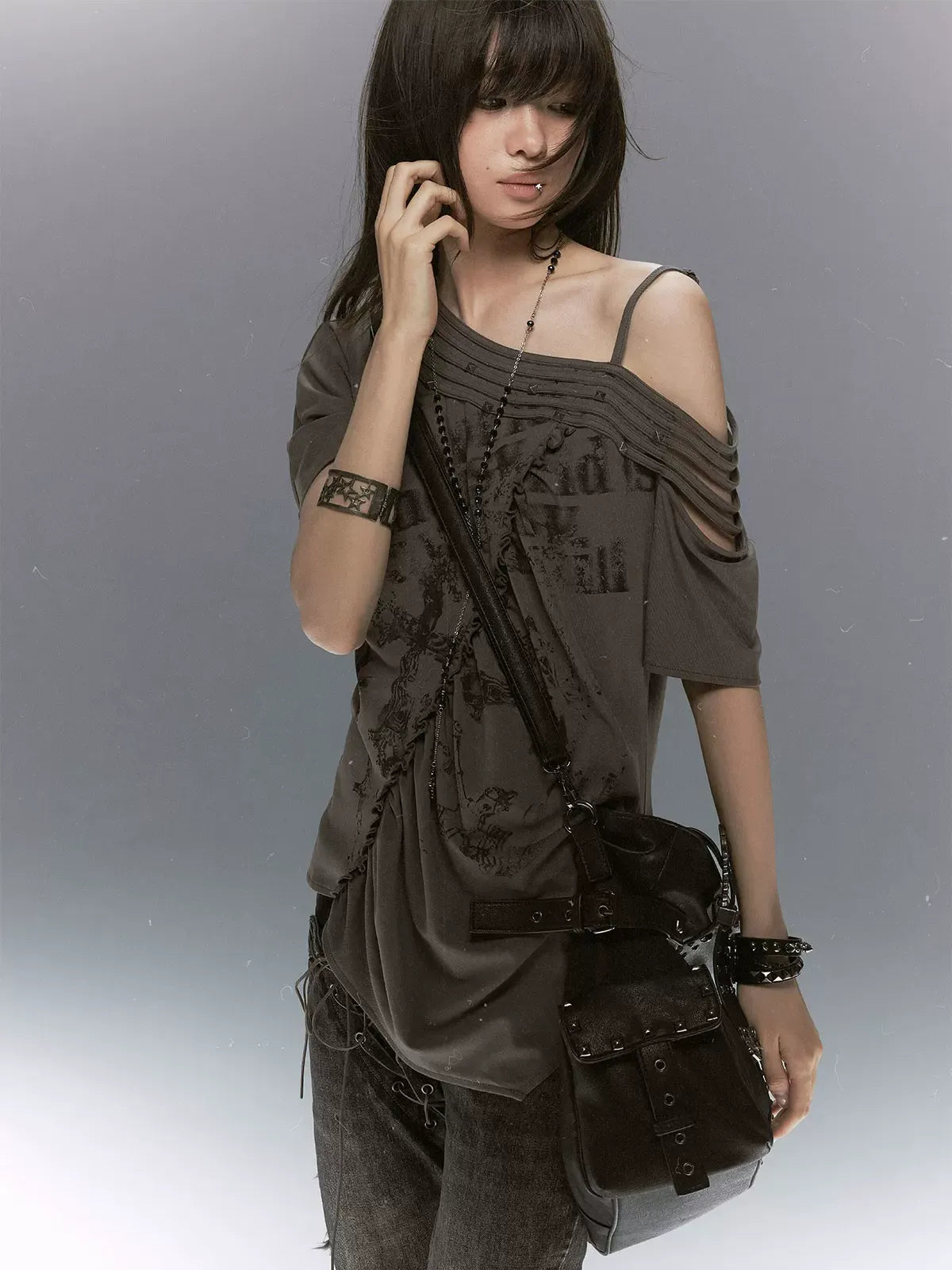 Punk Tencel Studded Tee