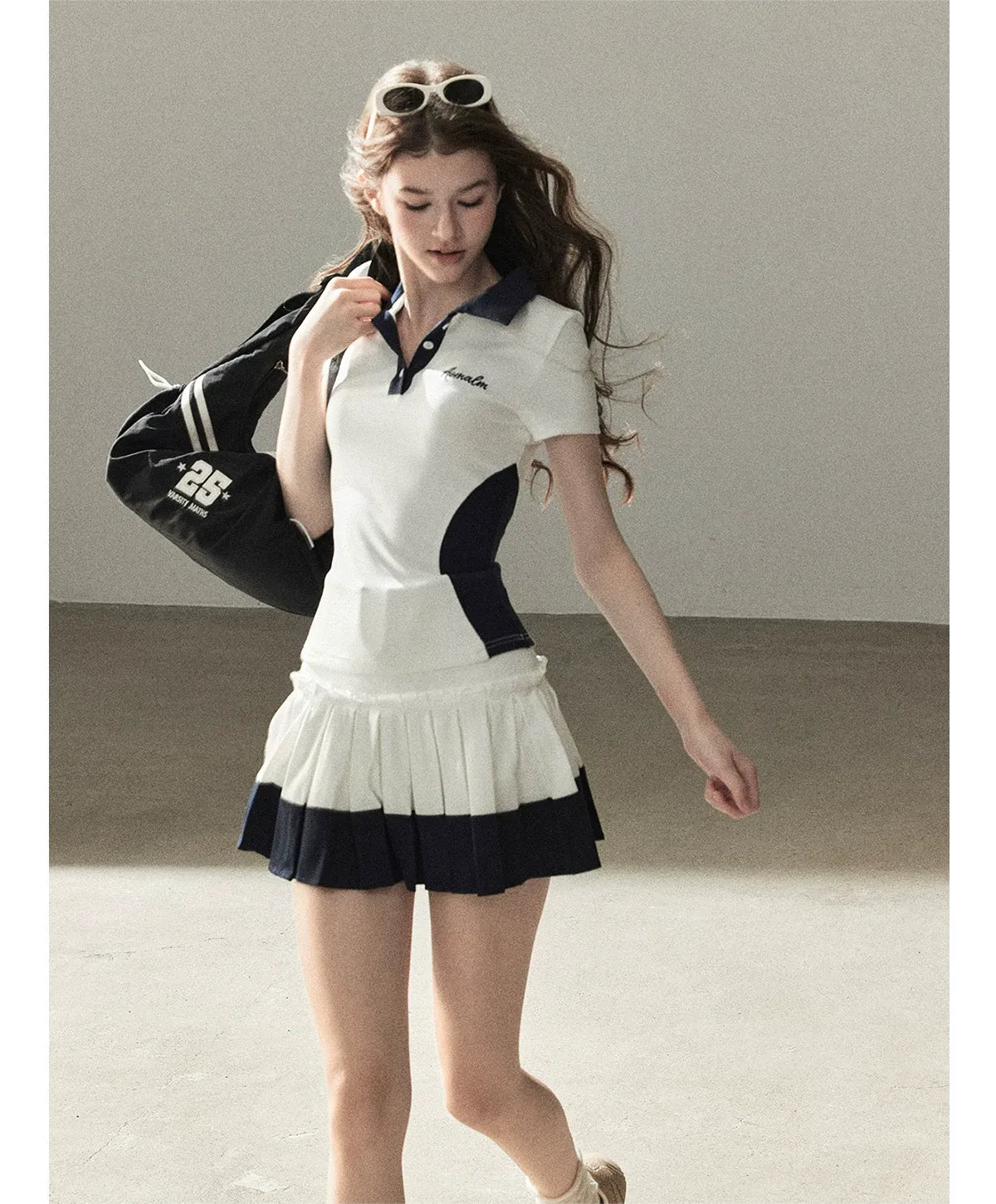 Preppy Knit Skirt Set