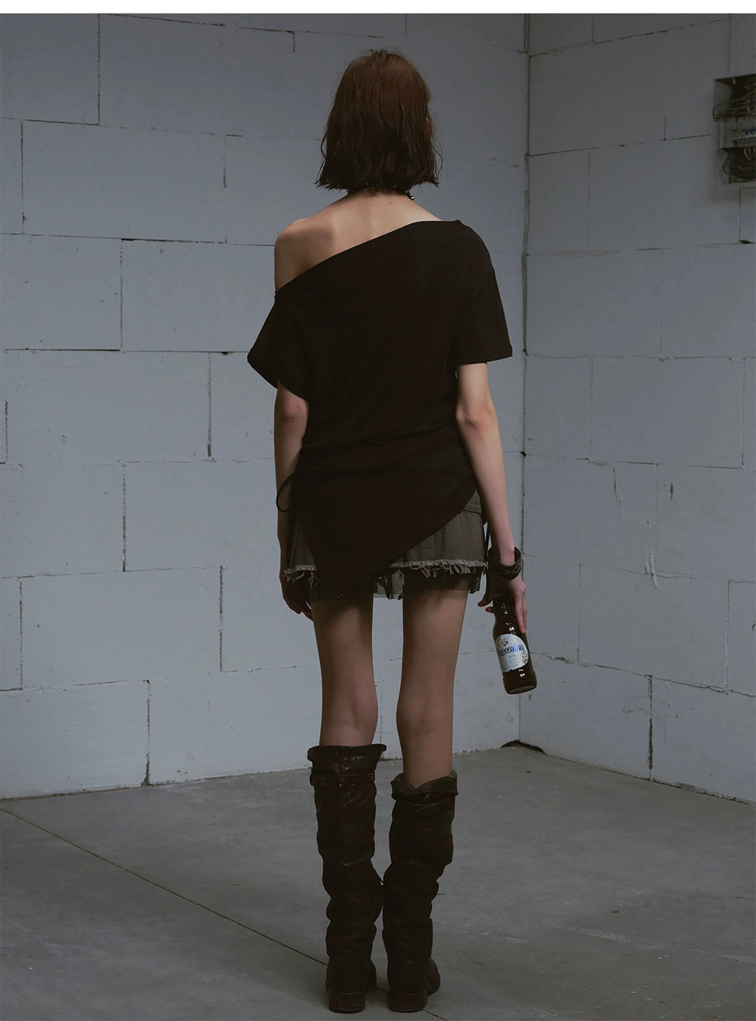 Distressed Punk Shoulder Tee