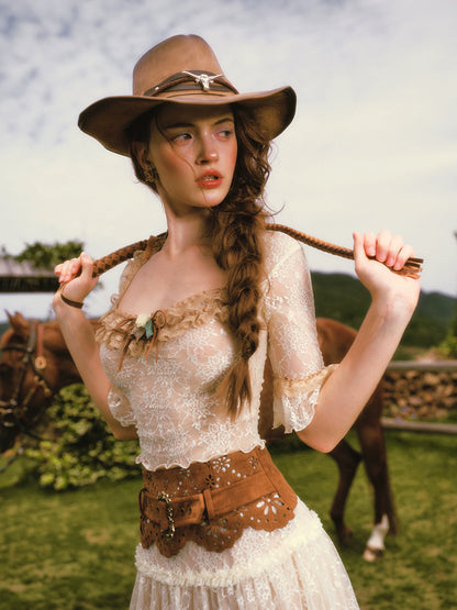 Floral Lace Equestrian Set