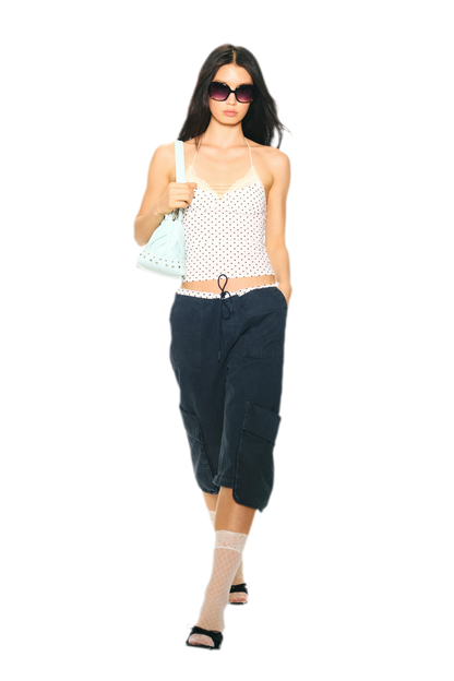 Retro Leopard Print Lace Camisole
