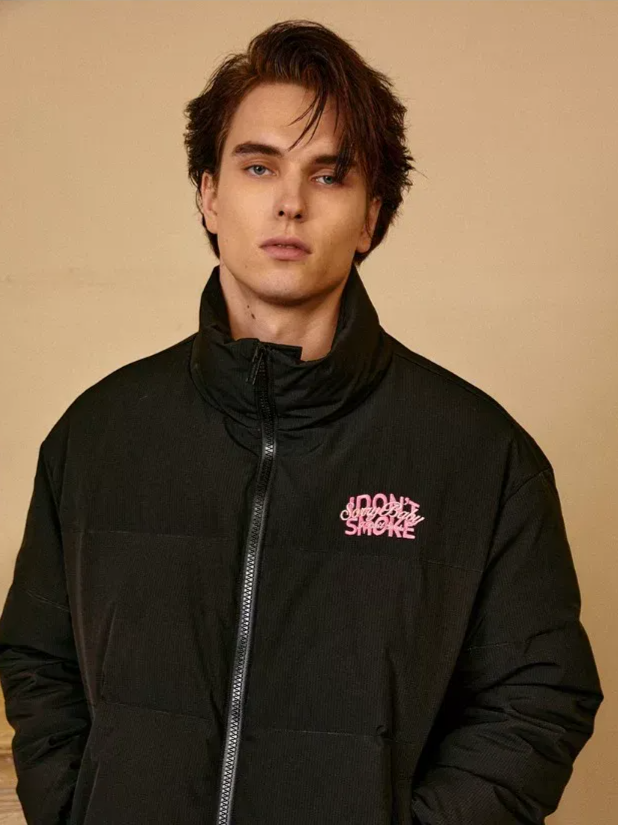 Textured 90-Down Winter Jacket