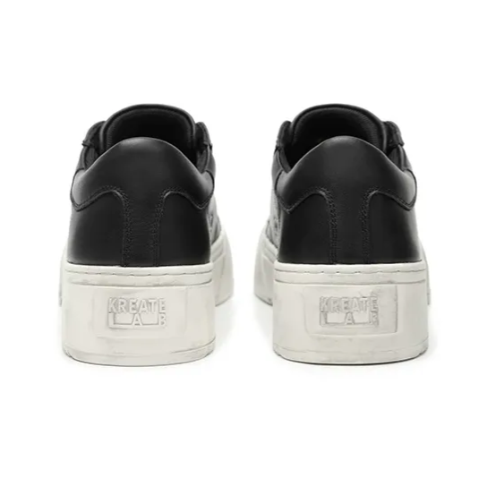 Leather Jumbo Platform Sneakers