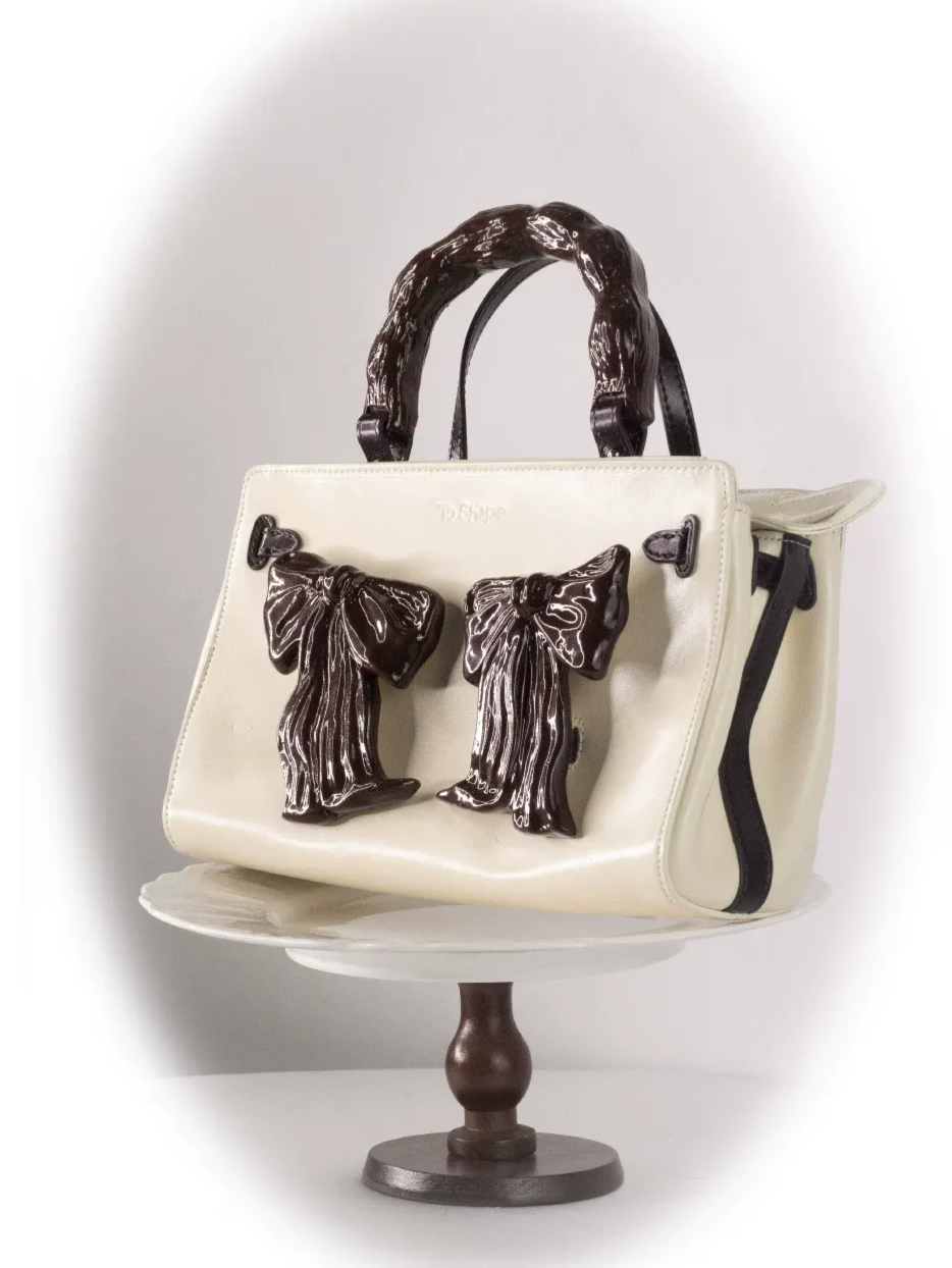 Handcrafted Ceramic Bow Bag