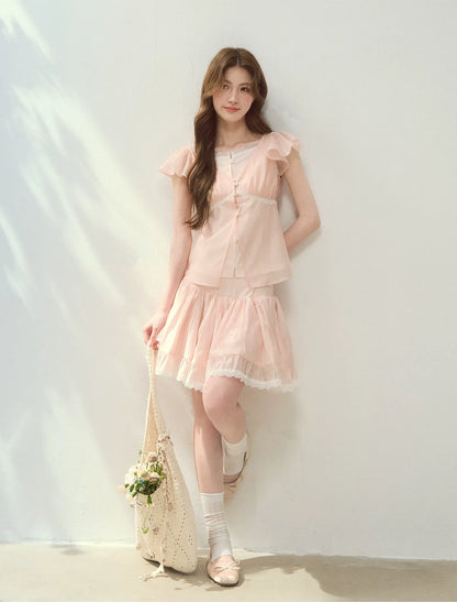 Shell Girl Blouse Skirt