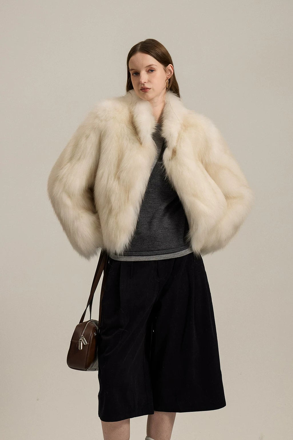 Gradient Fox Fur Jacket