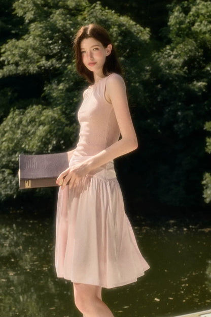 Satin Bow A-Line Skirt