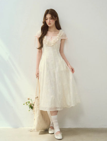 Shell Diary Embroidered Dress