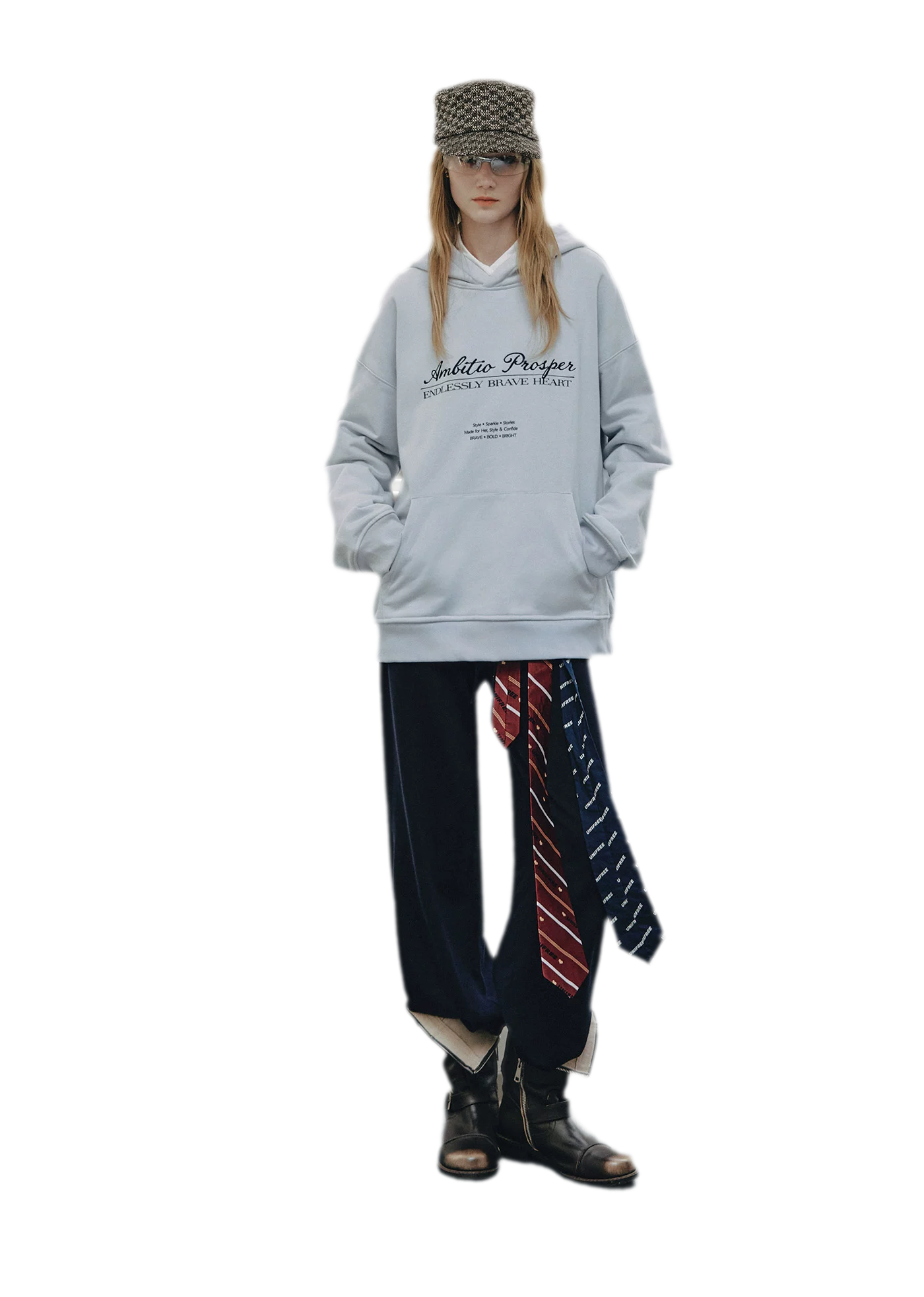 Embroidered Cotton Hooded Sweatshirt