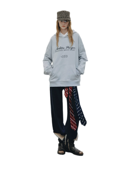 Embroidered Cotton Hooded Sweatshirt