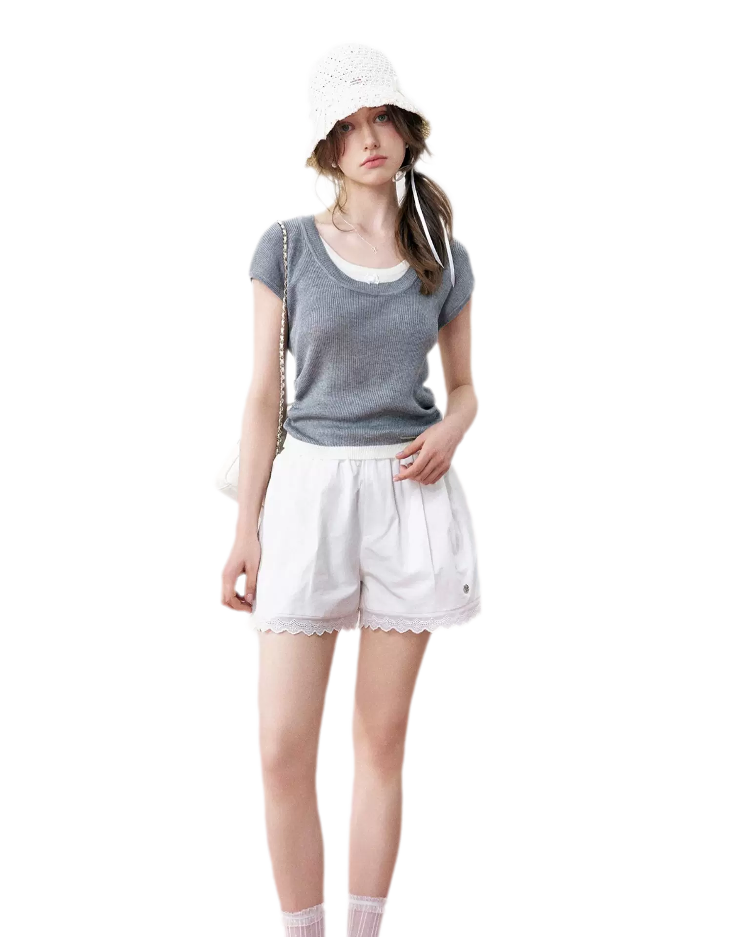 Ruched Layered T-Shirt