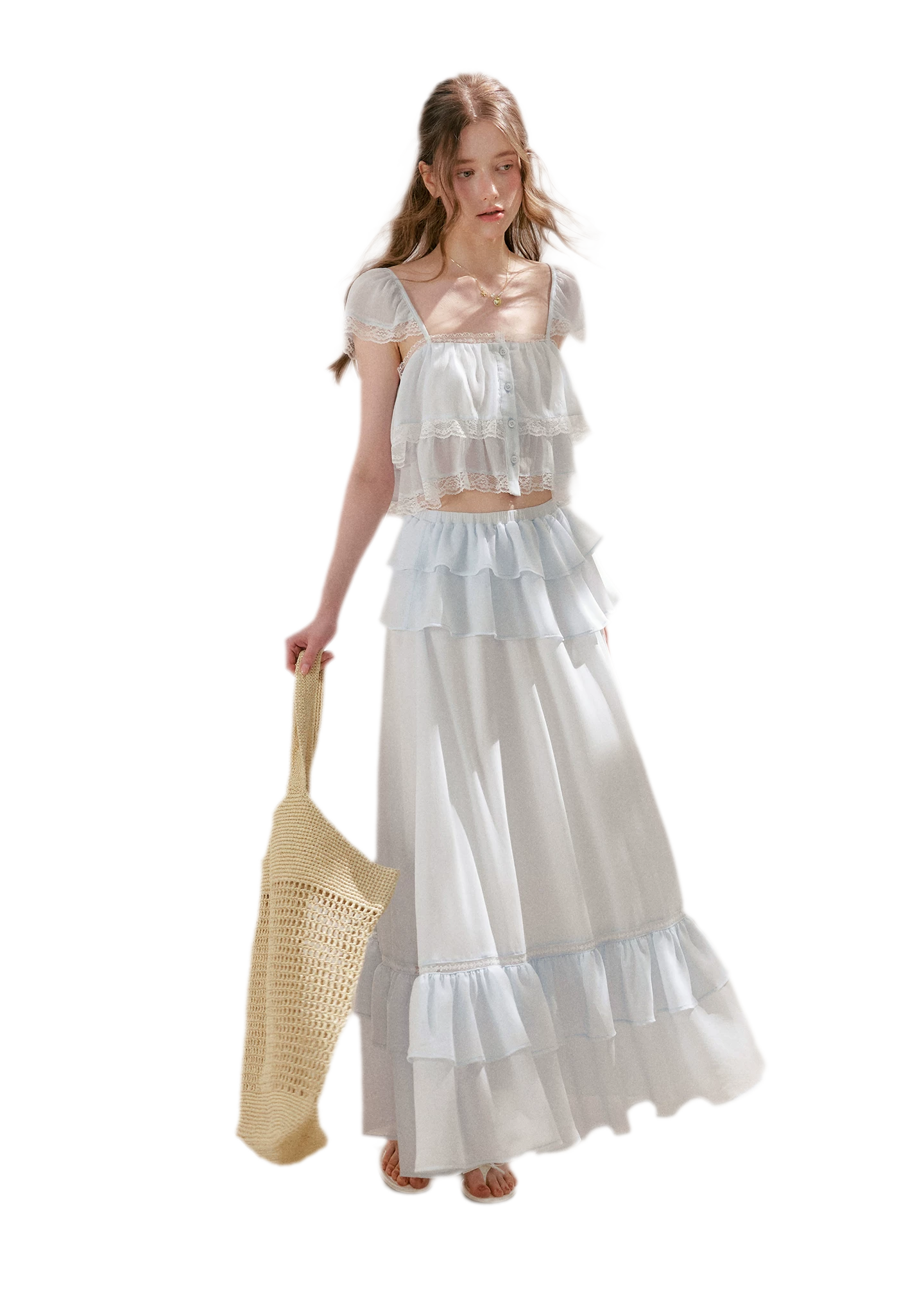 Romantic French Lace Two-Piece Set