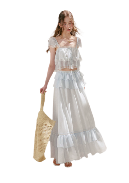 Romantic French Lace Two-Piece Set