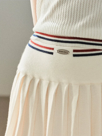 Ribbed Knit Polo Set