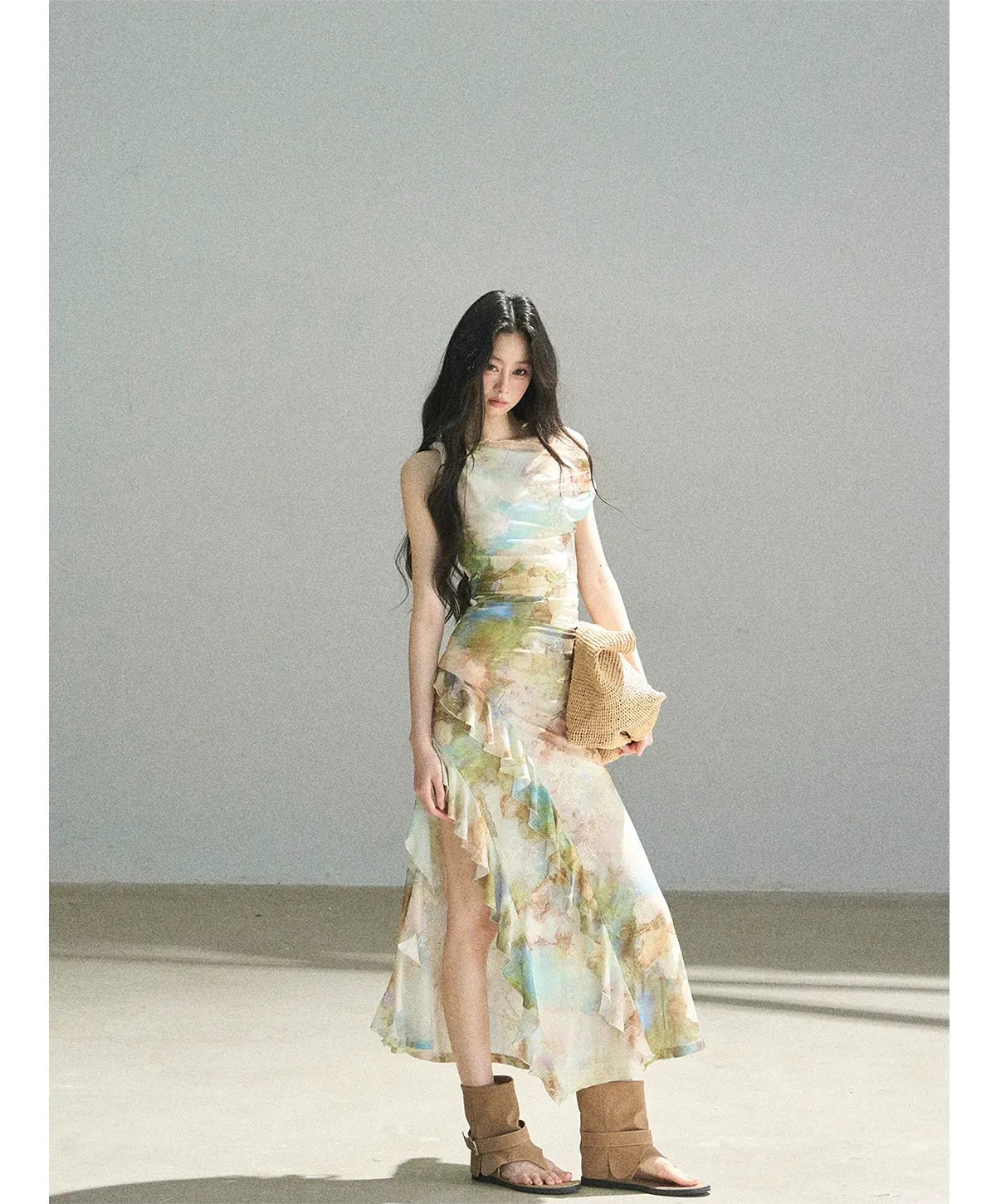 Floral Off-Shoulder Maxi Dress