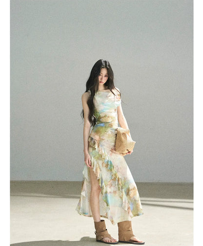 Floral Off-Shoulder Maxi Dress