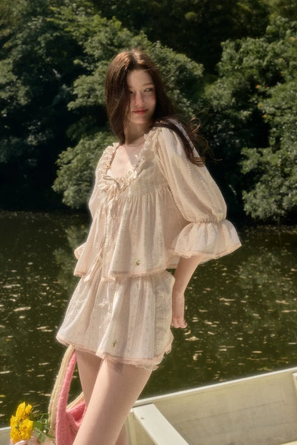 Peach Babydoll Set