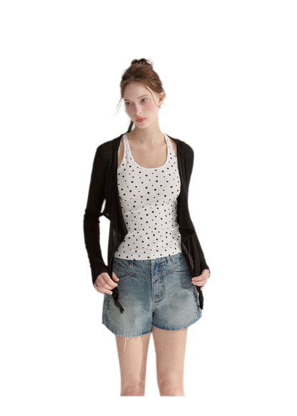 Tie Front Shrug Tank