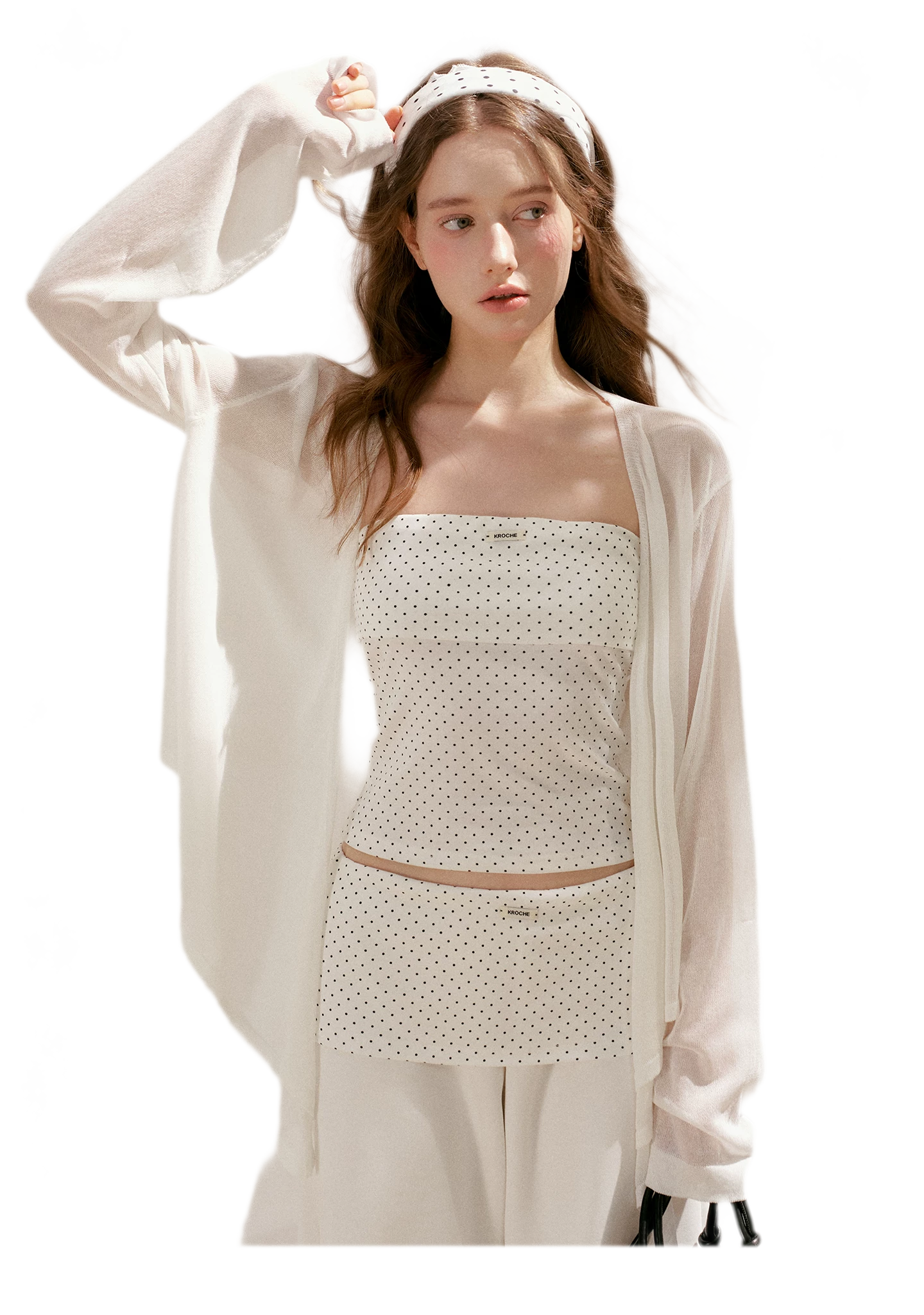 Airy Layered Short Knit Cardigan