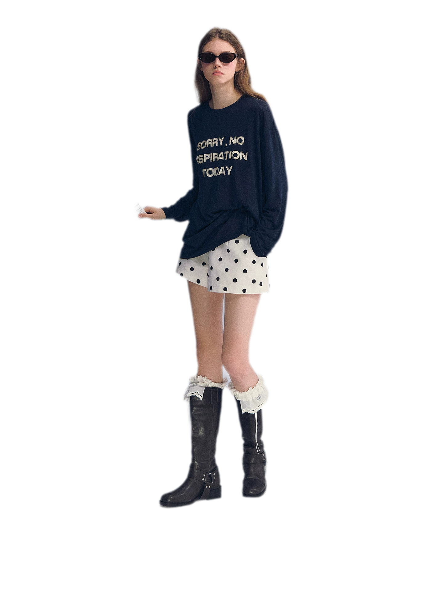 Lyocell Print Long Sleeve Top