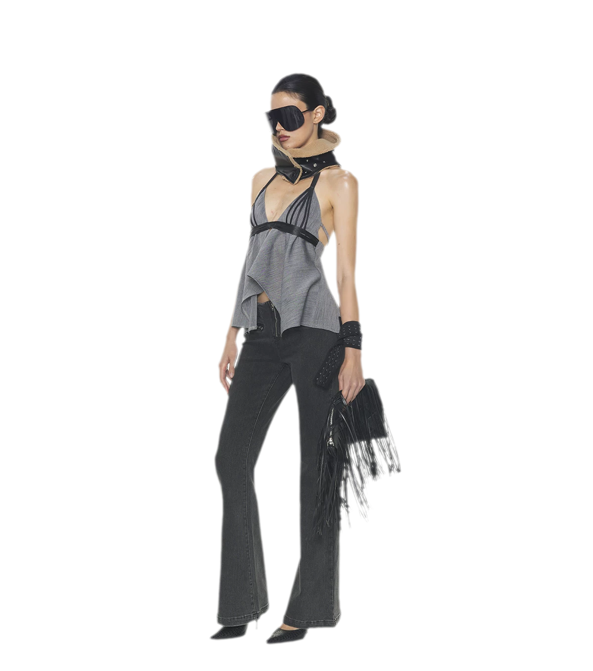 V-Neck Halter Top