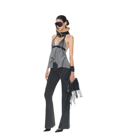 V-Neck Halter Top