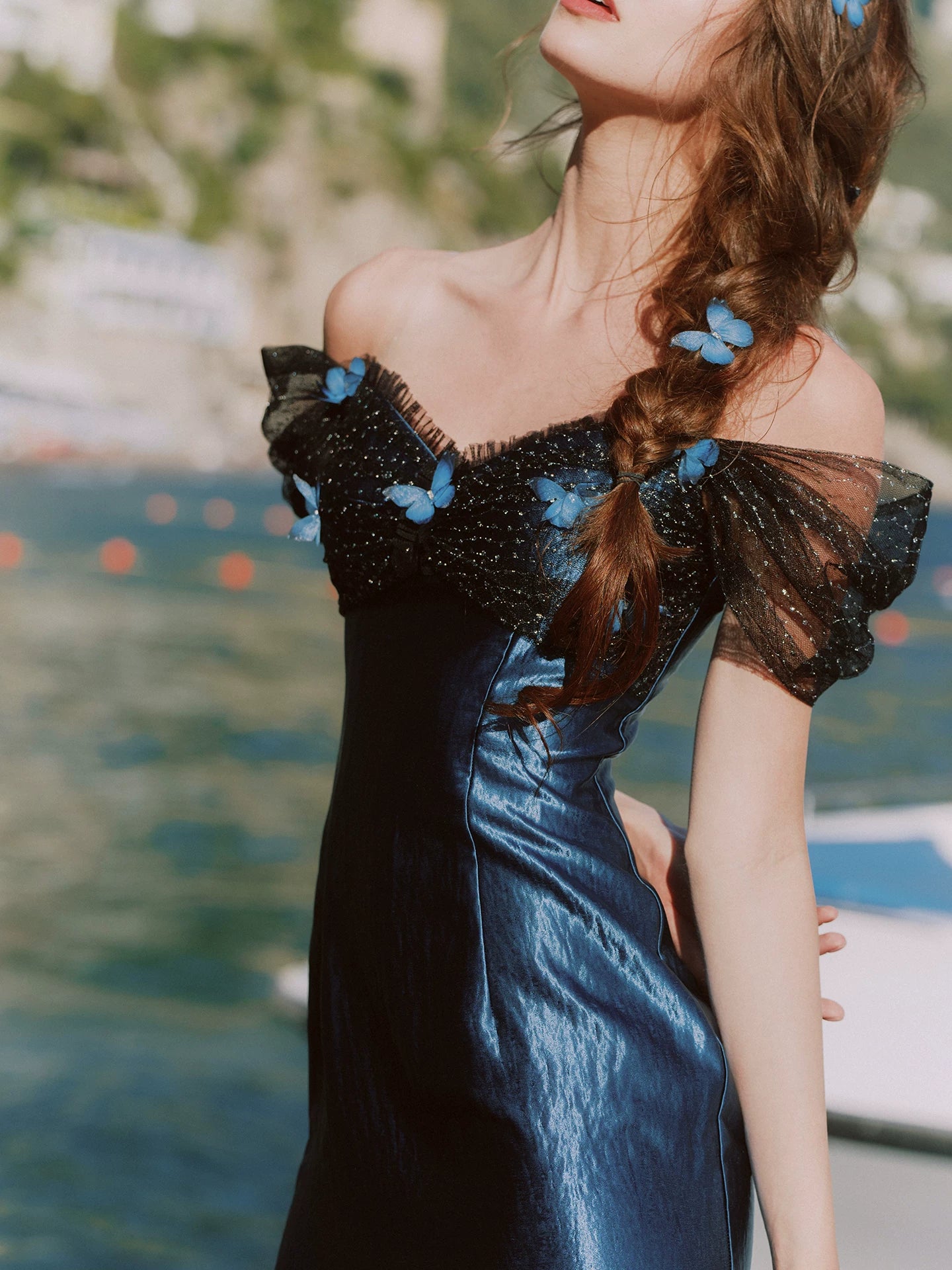 Satin Mermaid Fishtail Dress
