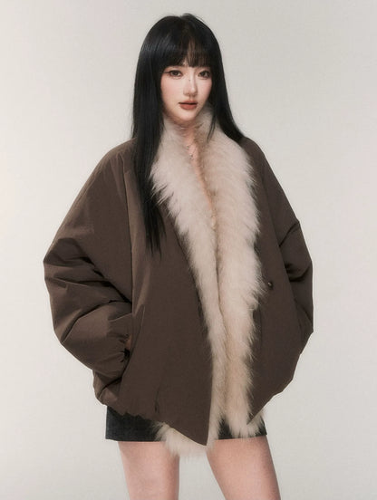 Fox Fur Goose Down Coat