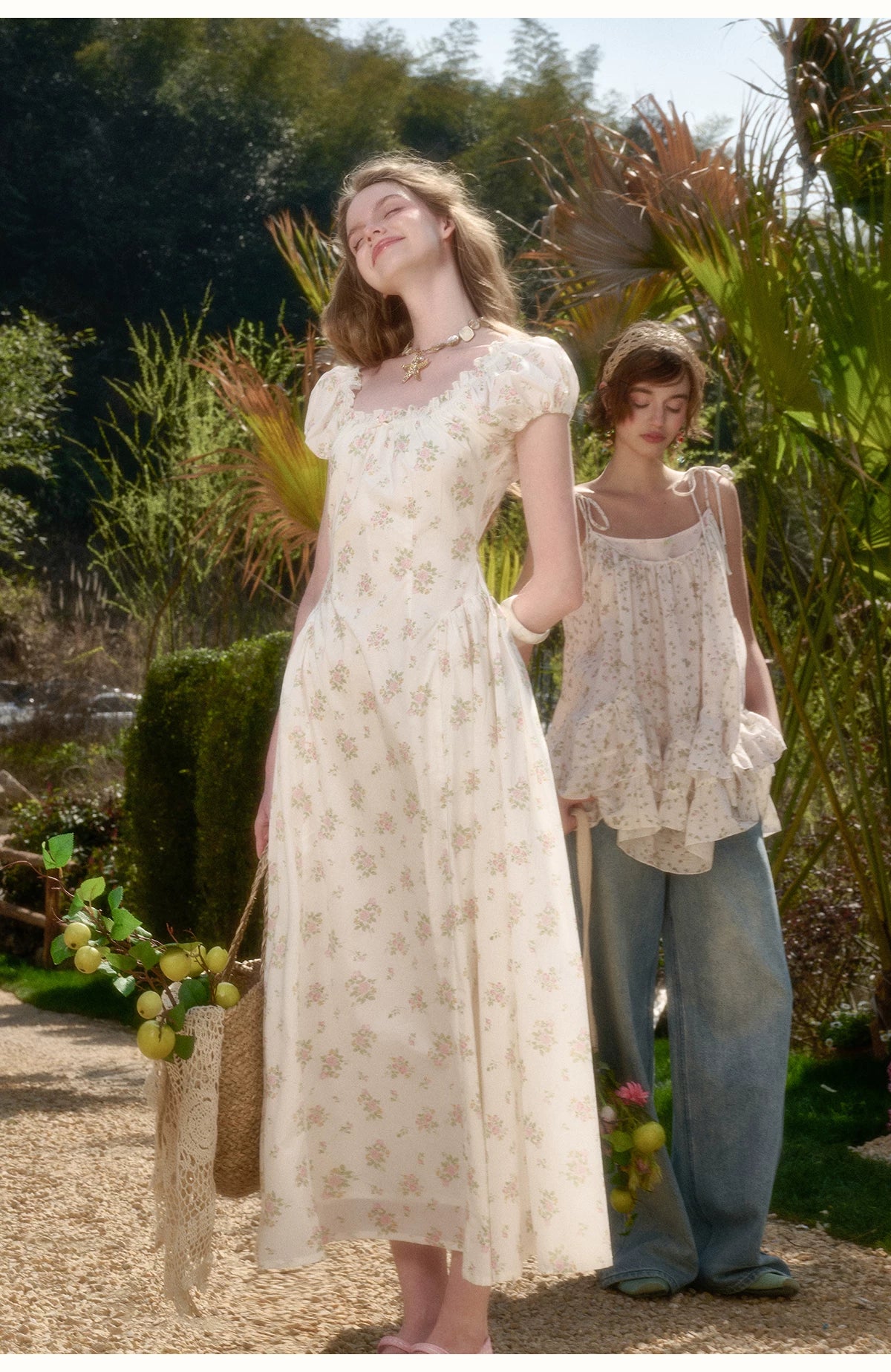 Cream Rose Holiday Rose Dress