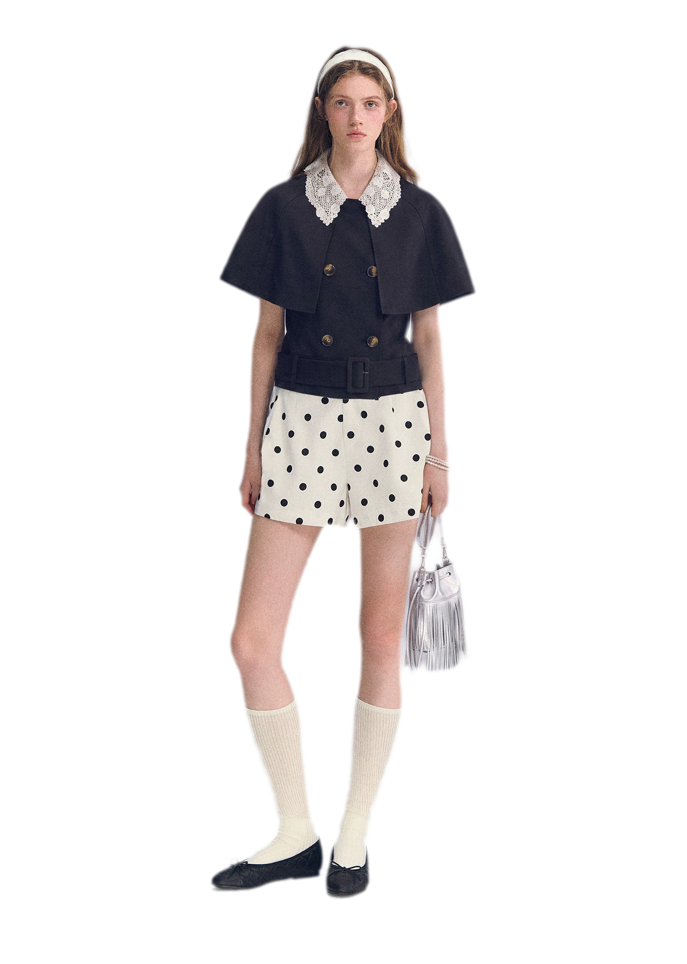 Detachable Lace Collar Cape